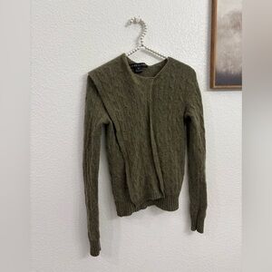 Ralph Lauren Black Label Cashmere Sweater Green S/M
